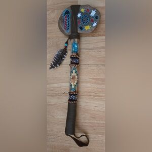 Handcrafted Indian Stone And Wood Navajo (Diné, AZ) Tomahawk 17 1/2”